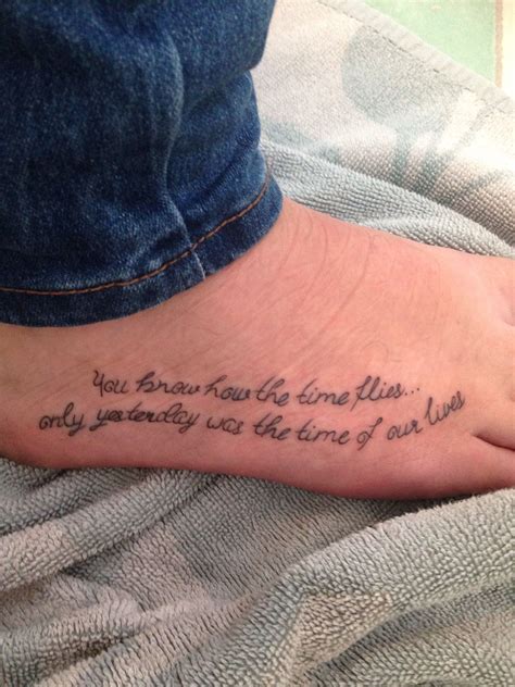 meaningful side foot tattoos